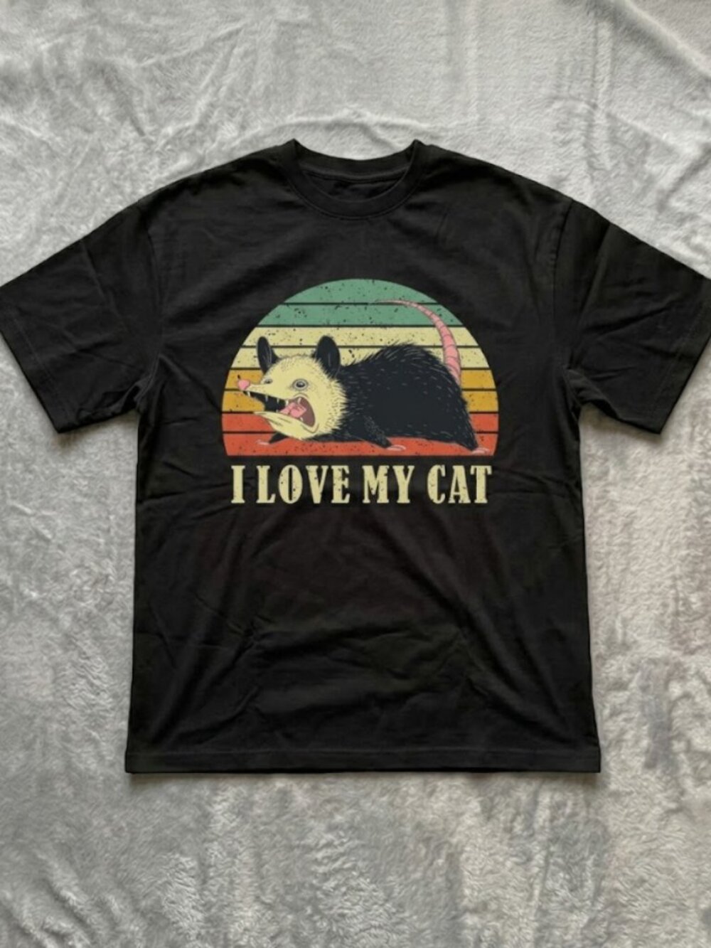I Love My Cat Opossum Possums Animal Tee